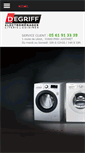 Mobile Screenshot of degriffelectromenager.com