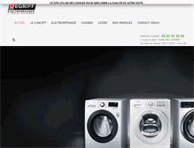 Tablet Screenshot of degriffelectromenager.com